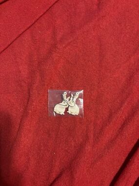 Wooden Rabbit Drop Earrings - Light Beige